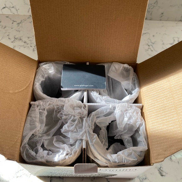 Shannon by Godinger Lumina Double Old Fashioned Glasses, Set of 4, NWT - Picture 4 of 5